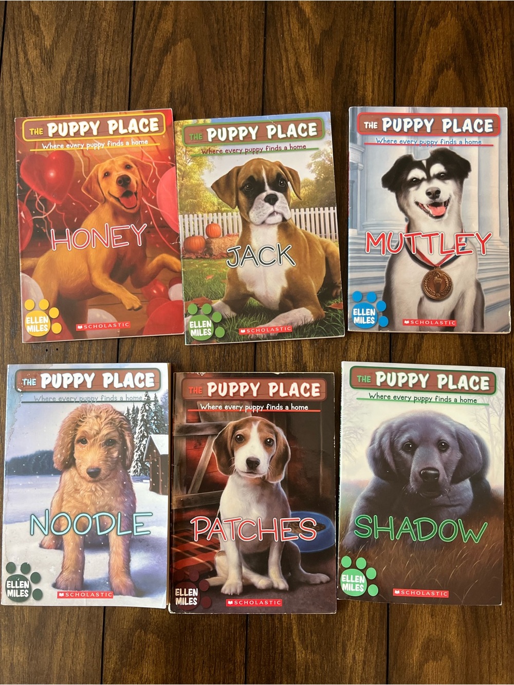 The Puppy Place Kids Book Set - Assorted Puppy Covers (Red, Brown, White, Gray)